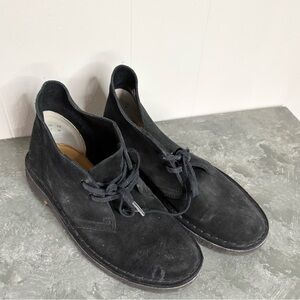 Clarks originals desert boot ankle black size 7 suede leather women’s